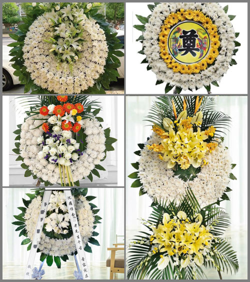 山东青岛胶州市马店镇石门子口村花圈速递